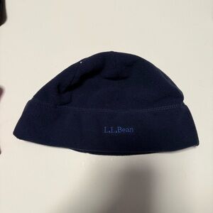 L.L.Bean Navy Blue Fleece Beanie